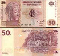 *50 Frankov Kongo Dem.Republika 2007, P97 UNC - Kliknutím na obrázok zatvorte -